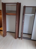 収納は反転させて隣部屋から使用できるようになりました。